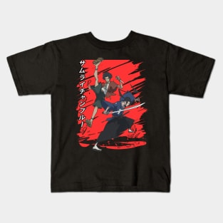 Classic Art Mugen & Jin Comedy Japanese Anime Kids T-Shirt